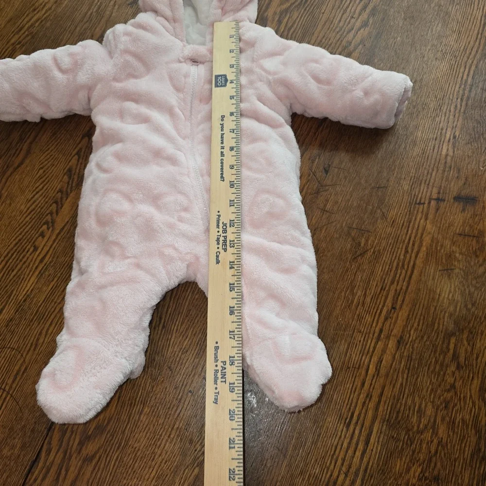 Pink 0/3 MO Wonder Nation Winter Outfit Soft Fluffy Warming Sack Infant Newborn